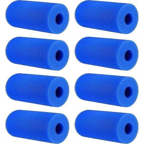 8Pcs Foam Filter Sponge for Type A Reusable Washable Swimming Pool Filter Replacement (1/5)