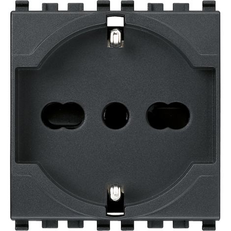 VIMAR - 20210 Universal-2P+T-16A-Steckdose, grau