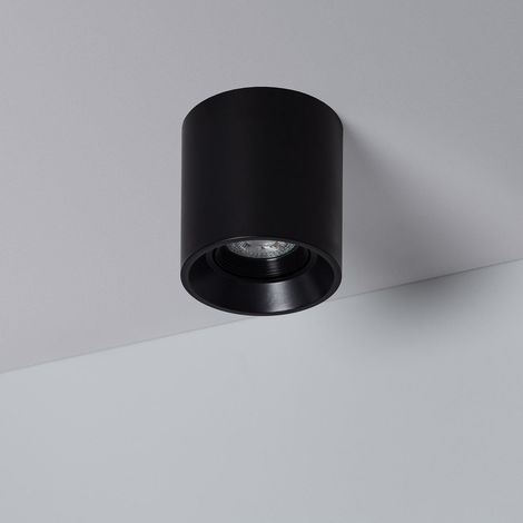 Deckenleuchte Schwarz mit GU10 Glühbirne Space 4000K Neutralweiß