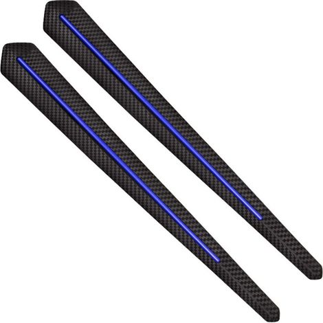 2 tiras protectoras para parachoques de coche, adhesivo universal para parachoques delantero, tira protectora para el borde trasero, tira decorativa para el borde del labio. (1/5)
