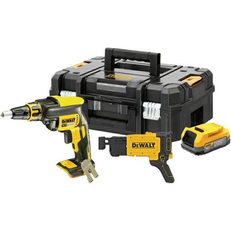 Dewalt – Visseuse à plaque de plâtre 18V DCF620E1KXJ – 1 batterie 7Ah – Moteur Brushless pour vissage rapide – Chargeur inclus (1/3)