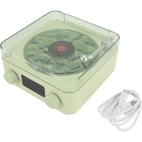 Enceinte Waves Player sans fil, compacte, stéréo, avec lumière d'ambiance, design créatif et portable, de style vintage, idéale pour la relaxation et le sommeil. Écologique et intelligente. (1/5)
