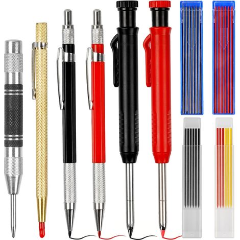 Jiajia AI, Crayon Chantier 10 paquets Crayons de Charpentier avec pour jardin, terrasse et extérieur (1/5)