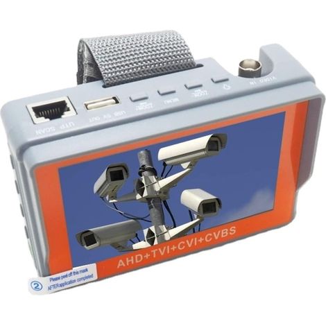 Testeur de vidéosurveillance prenant en charge la caméra IP Testeur De Caméra De Sécurité Analogique 8MP AHD TVI CVI CVBS, Moniteur IV8C IV7W HD CCTV Avec Test De Câble PTZ UTP(IV7W) (1/5)