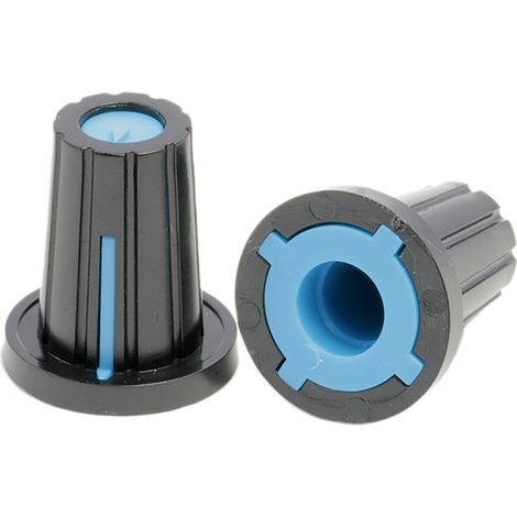 Bouton de potentiomètre RS PRO, Axe de 6.4mm, Diamètre de 17mm, Enfichable