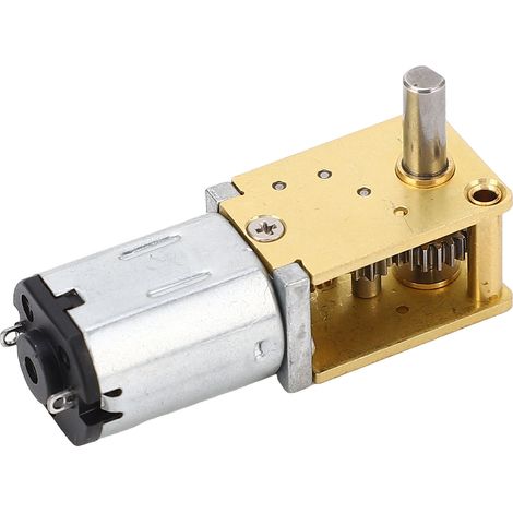 DC6V Einwellen-Schneckengetriebemotor mit Befestigungsfuß, Mikro-Gleichstrom-Zahnradmotor mit Bürsten, Drehzahlreduzierung 190 U/min (Untersetzungsverhältnis 1:42) (1/5)