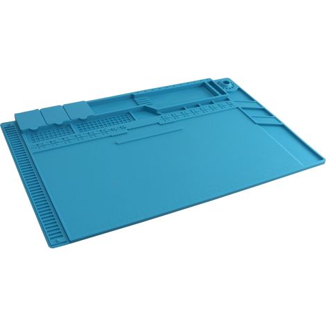DAYTOOLS Tapis de soudure en silicone S-160C, 45x30 cm, bleu