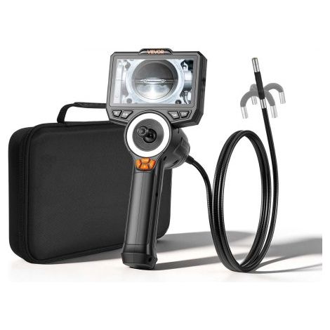 Endoskopkamera mit Licht Drehbar, Inspektionskamera mit 360° beweglichem Kopf, Rohrkamera IP67 Wasserdicht mit 4,5 Zoll Display 1,5m Schlangenkabel 3000mAh Akku, 8mm Boreskopkamera für Auto Haus (1/5)