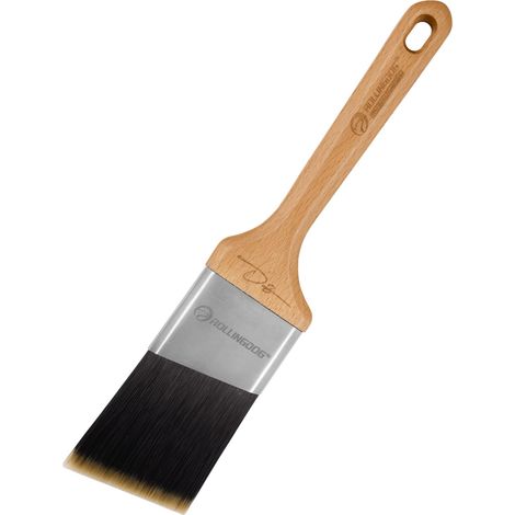 Pinceaux de peinture pour murs – 6,3 cm, pinceau coudé à filament rigide, idéal pour couper le plafond et couper (1/5)