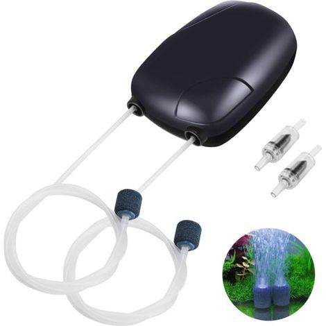 Sauerstoffpumpe für Aquarien, Mini-Luftpumpe für Aquarien, energiesparend, leise, geeignet für Aquarien, EU-Stecker (1/5)
