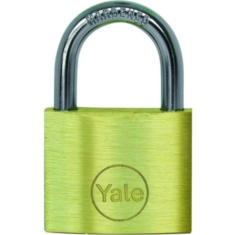 Lucchetto YALE in ottone, arco corto 30 mm, con chiavi abbinate, tipo KA1