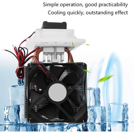 Système de réfrigération à semi-conducteurs 12 V, thermoélectrique Peltier, de refroidissement et de déshumidification de l'air (1/5)