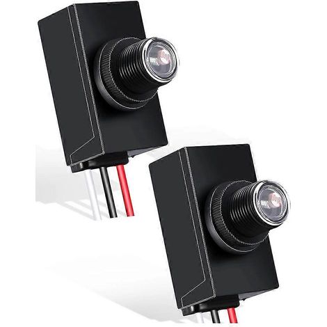2 capteurs crépusculaires pour éclairage extérieur 120-277 V, interrupteur photoélectrique, cellule photoélectrique (1/5)