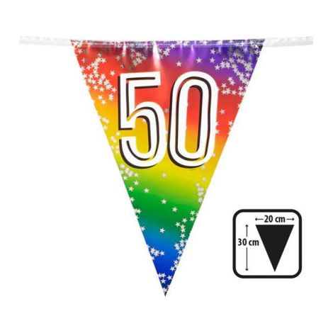 GUIRNALDA BANDERIN 50 30X20CM 6M