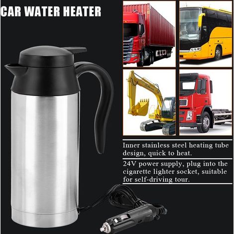 750 ml Auto Wasserkocher aus Edelstahl Reise Wasserkocher für den Zigarettenanzünder, für Wasser und Kaffee 12 V (1/5)