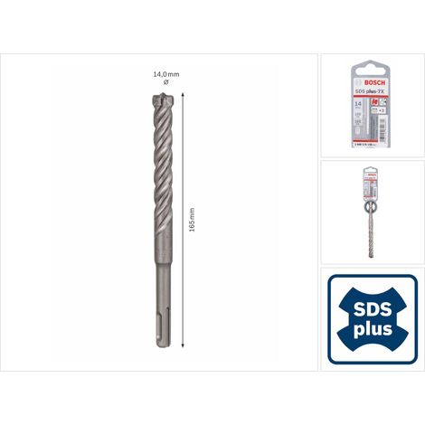Broca SDS-Plus plus-7X 14x100x165mm Bosch
