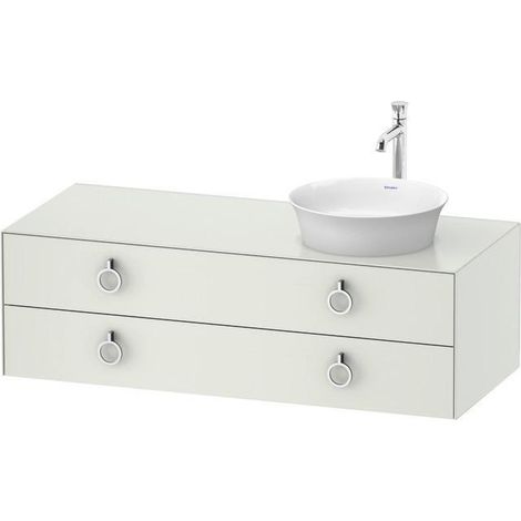 Meuble sous-vasque WHITE TULIP 1300x550mm 2 tiroirs we sdm ES egg center