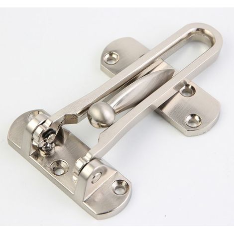 HOXILEELEO2Pack Entrebailleur de Sécurité Porte Acier Fenêtre Garde Verrou Porte d'Entrée Sans Chaîne Loquet de Verrouillage (1/5)