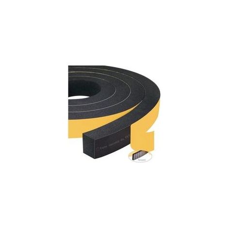 Bande d'étanchéité en mousse (2 rouleaux, 25 mm (l) x 20 mm (H) x 4 m (L), résistante aux intempéries, aux chocs et aux collisions, pour protéger les meubles. (1/4)
