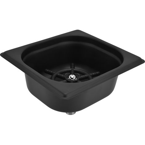 Rince-verres automatique en acier inoxydable pour bars, pubs, restaurants, cafés et hôtels (noir) (1/5)
