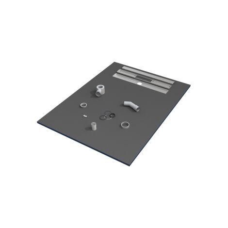 150 x 90 x 3 cm Duschwanne, Fliesen bereit, mit Siphon Duschwanne, VALSTORM ©  2 (1/5)