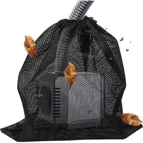 Grand Sac De Barrière De Pompe, Sac De Maille De Filtre D'étang De Poissons D'étang avec Cordon De Serrage Accessoires De Filtre De Pompe À Eau Domestique pour Les Biofiltres D'étang (1/5)