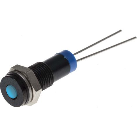 Voyant LED lumineux Bleu RS PRO, dia. 6mm, 2V c.c., taille de la lampe 3 mm, IP67 ( Prix pour 1 )
