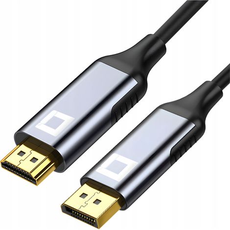 Câble CO2 HDMI vers adaptateur DisplayPort 1.4 HDMI DP FHD 240 Hz 4K 60 Hz HDR 1 m (1/5)