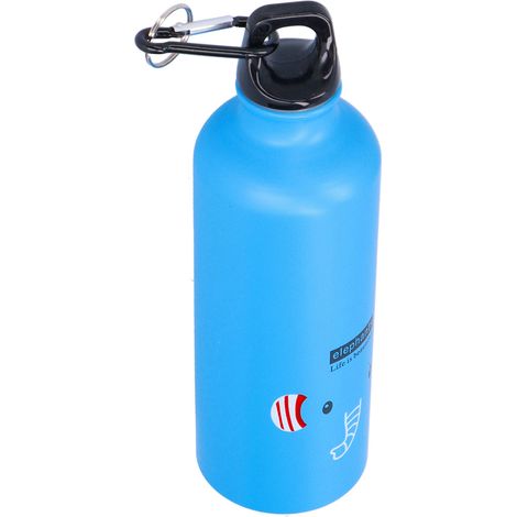 Sport-Trinkflasche für Kinder, amerikanische Kaltwasserflasche, blauer Elefantenbecher, einwandig, 1 Stück (1/5)