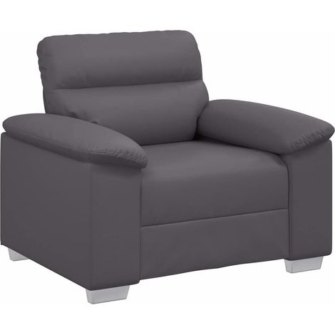 Maison Exclusive - Fauteuil canapé gris 100x81x84 cm en similicuir (1/5)