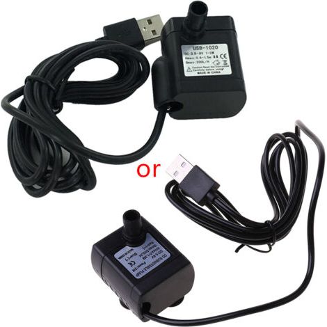 Mini pompe à eau submersible 200 L/h silencieuse pour aquariums et fontaines de table (1/5)