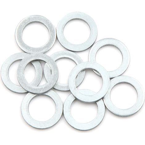 10Pcs Rondelle Joint Bouchon Vidange Huile Moteur Aluminium (1/5)