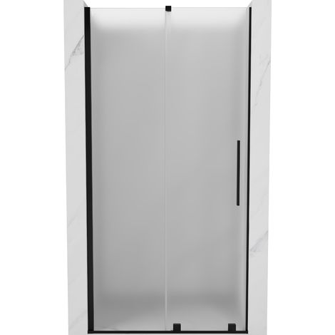 Mexen Velar puertas de ducha correderas 100 cm, escarchado, negro - 871-100-000-31-70 (1/5)