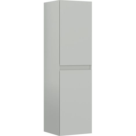 Armoire de Salle de Bain "Nest 40 v2" - 40 x 32 x 138 cm - Matte Cashmere (1/3)