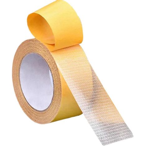 Ruban adhésif double face  Rouleau de ruban adhésif transparent, amovible et ultra-résistant  Fournitures pour le travail du bois avec maille en fibre de verre, autocollants pour scrapbooking et créat