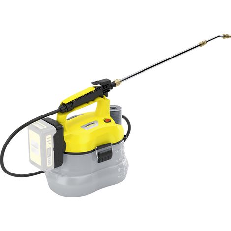Akku-Drucksprüher KÄRCHER PSU 4-18: Müheloses Pflanzenpflege dank 18V Akku-Power – für Sprühnebel & -strahl, mit Schultergurt & 4L Tank inkl. Füllstandsanzeige und Messbecher im Deckel (1/5)