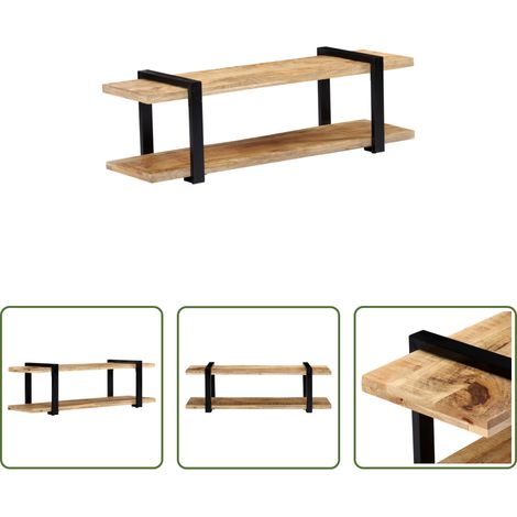 vidaXL TV-Tisch - TV-Regal 130x40x40 cm Massivholz Mango (1/5)