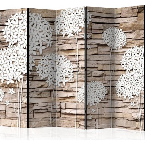 Paravento - Flowers on the Stone II [Room Dividers] - 225x172 (1/4)