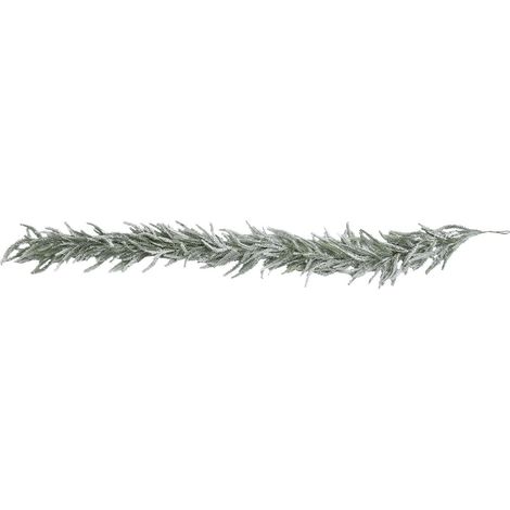 Guirlande De Noël En Raphia Flocée - 180 Cm - Pour Décoration Intérieure Et Extérieure Protégée - 1 Pièce (1/5)