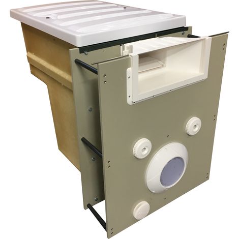 Mur filtrant miroir GS14 Avec By Pass, Electrolyseur, Régulateur PH et GS Connect