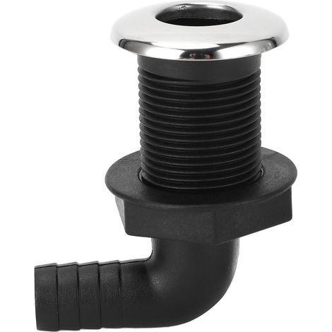 Raccordi passanti per scafo per barche da 3/4 pollici 20mm Connettore passante in nylon per tubi flessibili Regolare la torsione per le traverse Pozzetti per pesci Casse di ghiaccio Yacht Curvatura di