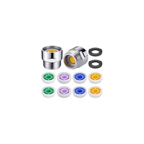 2pcs Reducteur Debit Eau Robinet,Economiseur d'eau pour Douche avec Filetage de 1/2 pouce Filetage Taille 4,5,6,7 L/min Débit, Douche avec Adaptateur G1/2,Limiteur Débit Régulateurs de Débit (1/5)