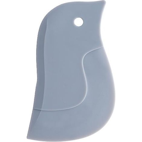 Racloir de cuisson en forme de pingouin mignon - Outil de nettoyage pour racler les joints des plaques à pâtisserie - Couleur : Gris clair (1/2)