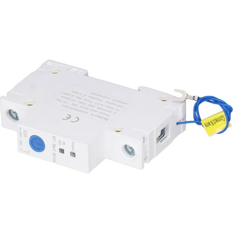 Intelligenter AC230V-Leistungsschalter mit Zeitverzögerungsrelais und WLAN, DIN-Schienenmontage, Fernsteuerung über die Ewelink-App, 1P/63A (1/5)