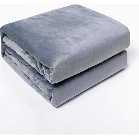 152 x 203 cm Minky doux Gris clair Pour adultes (hommes et femmes) et jeunes (1/3)