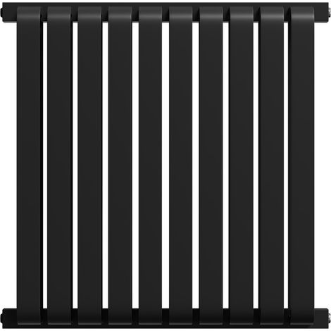 Wholesale Domestic Empire Colore Matt Black 600mm x 600mm Horizontal Double Panel Radiator