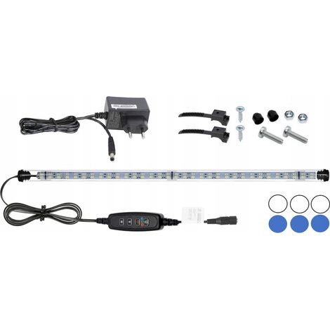 L谩mpara LED para acuario de 50 cm con temporizador d铆a y noche (1/5)