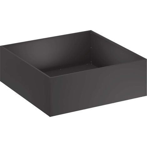 Macetero de Jardín Negro 40 x 40 x 20 cm Acero laminado en frío vidaXL (1/5)