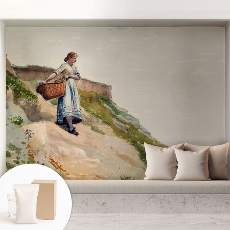 Tapete Vliestapete mit Kleber- abwaschbar - Raumgestaltung Schlafzimmer Wohnzimmer Tapete Weibliche Landschaft 208x146 cm (1/5)