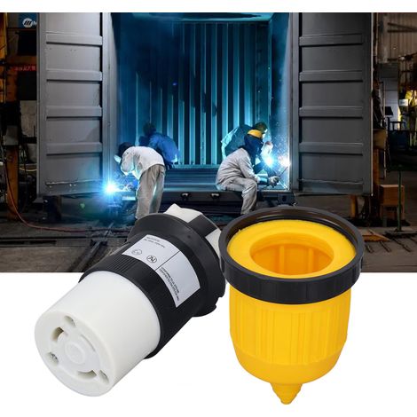 L5-30R-Stecker mit Wohnmobil-Stromkabelabdeckung und 30A-Drehverriegelungssteckerschutz. (1/5)